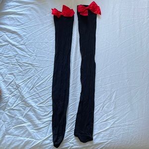 Thigh High Sexy Socks with Bows, NEVER BEEN WORN